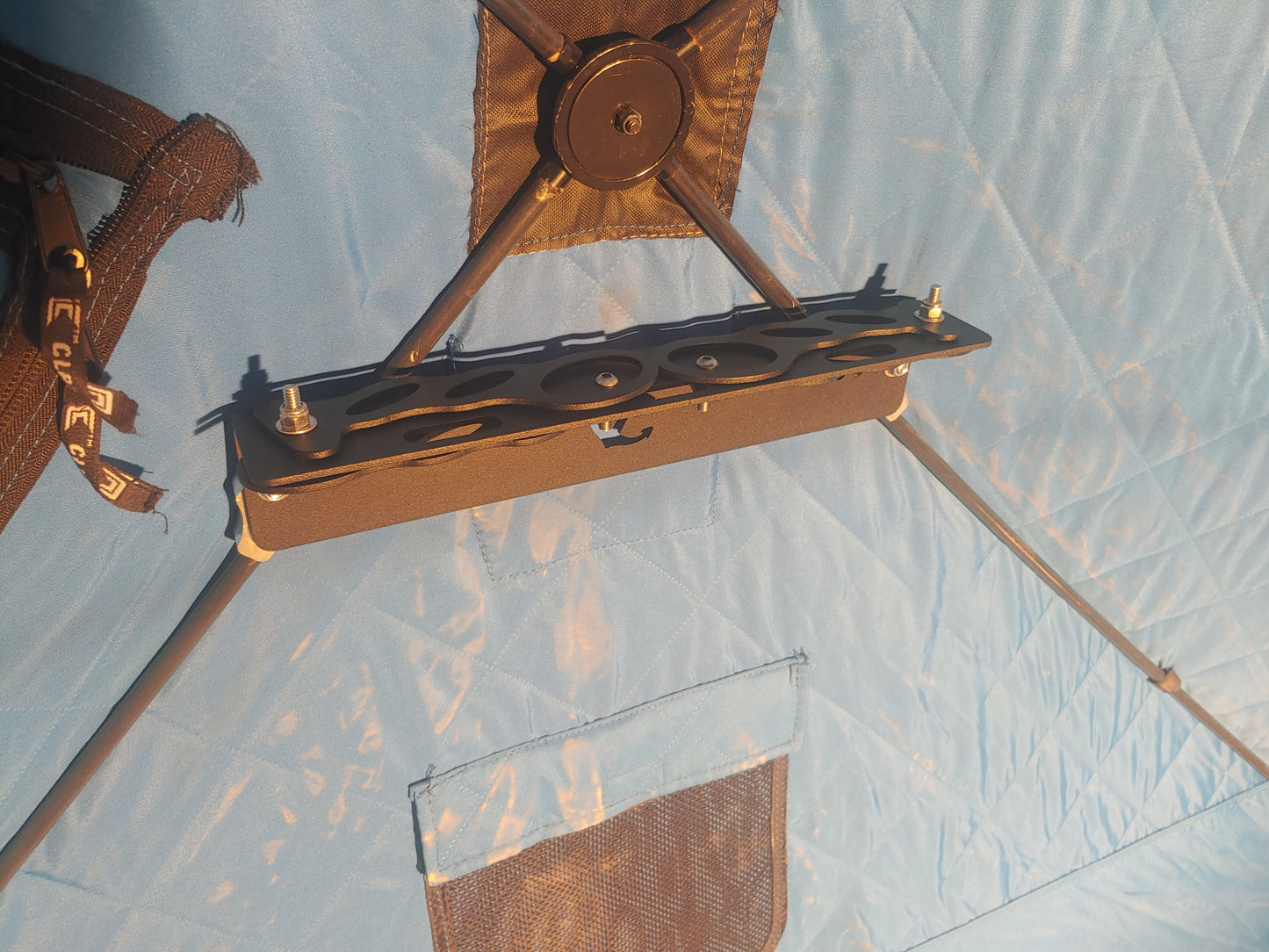 Rod Holder Bracket - For Ice Fishing Hubs