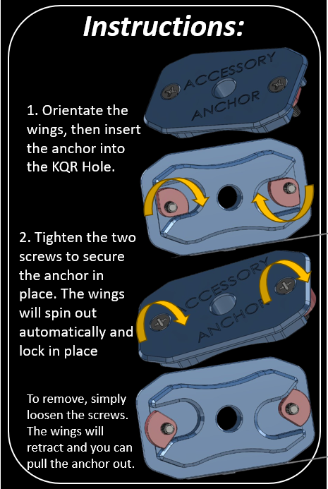 Kawasaki KQR Accessory Anchors